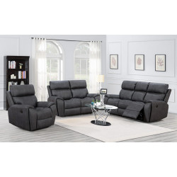 Otto 3 Seater Electric Recliner Grey